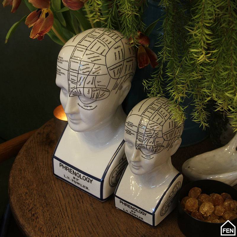 Export authentic ceramic portrait head decoration retro skull analysis ice crack craft home decoration prop