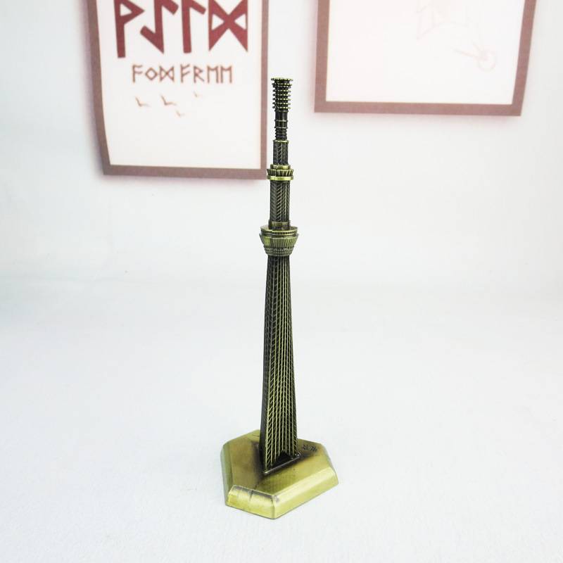 Japan Oriental Qingkong Tower Model Building Crafts Switching Home Decoration Scenic Scenic Scenic Souvenirs