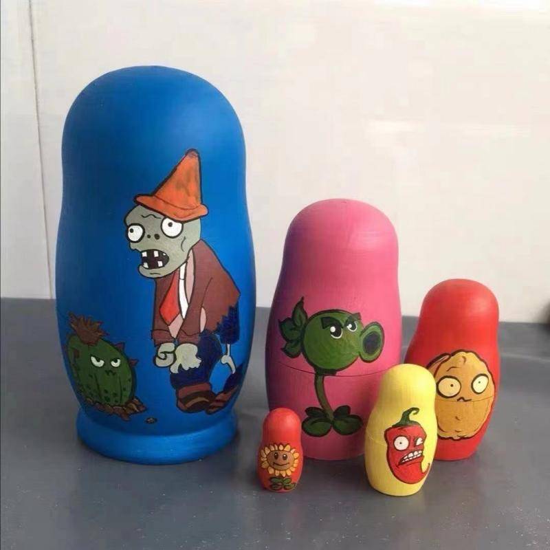 Set baby Russian crafts 4-layer-8-layer desktop ornament Children's toys Kindergarten training equipment