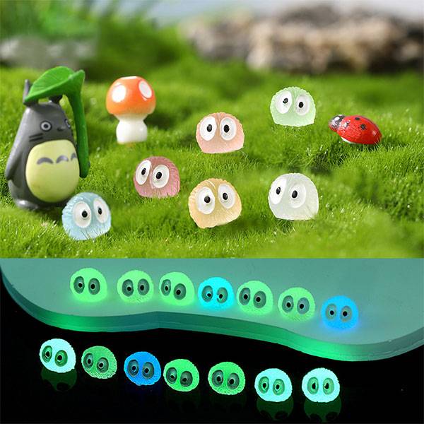 Luminous ornaments Little Black Coal Ball Electric Motorcycle Decoration
