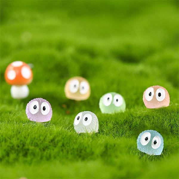 Luminous ornaments Little Black Coal Ball Electric Motorcycle Decoration