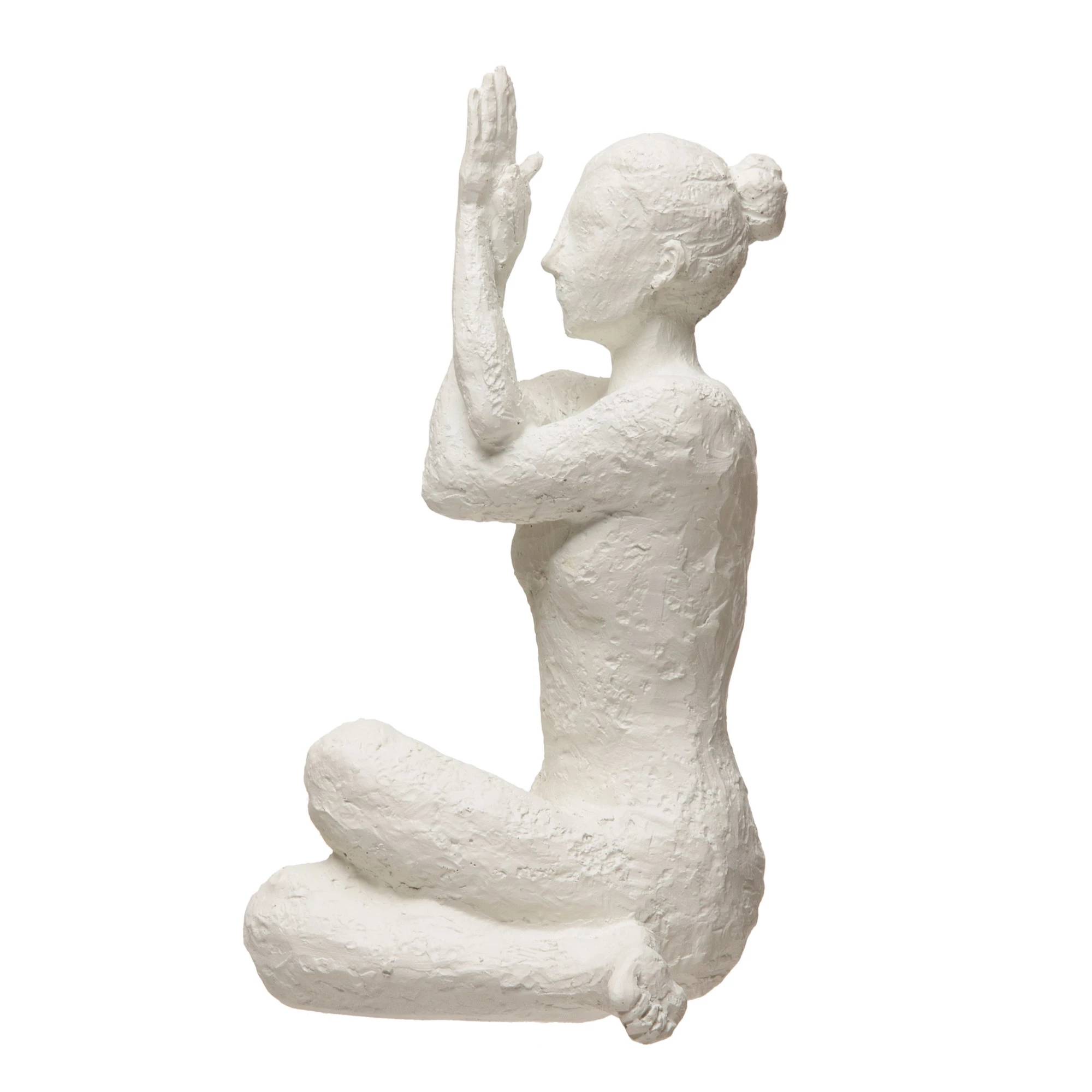 Static thinking about abstract yoga portrait ornaments