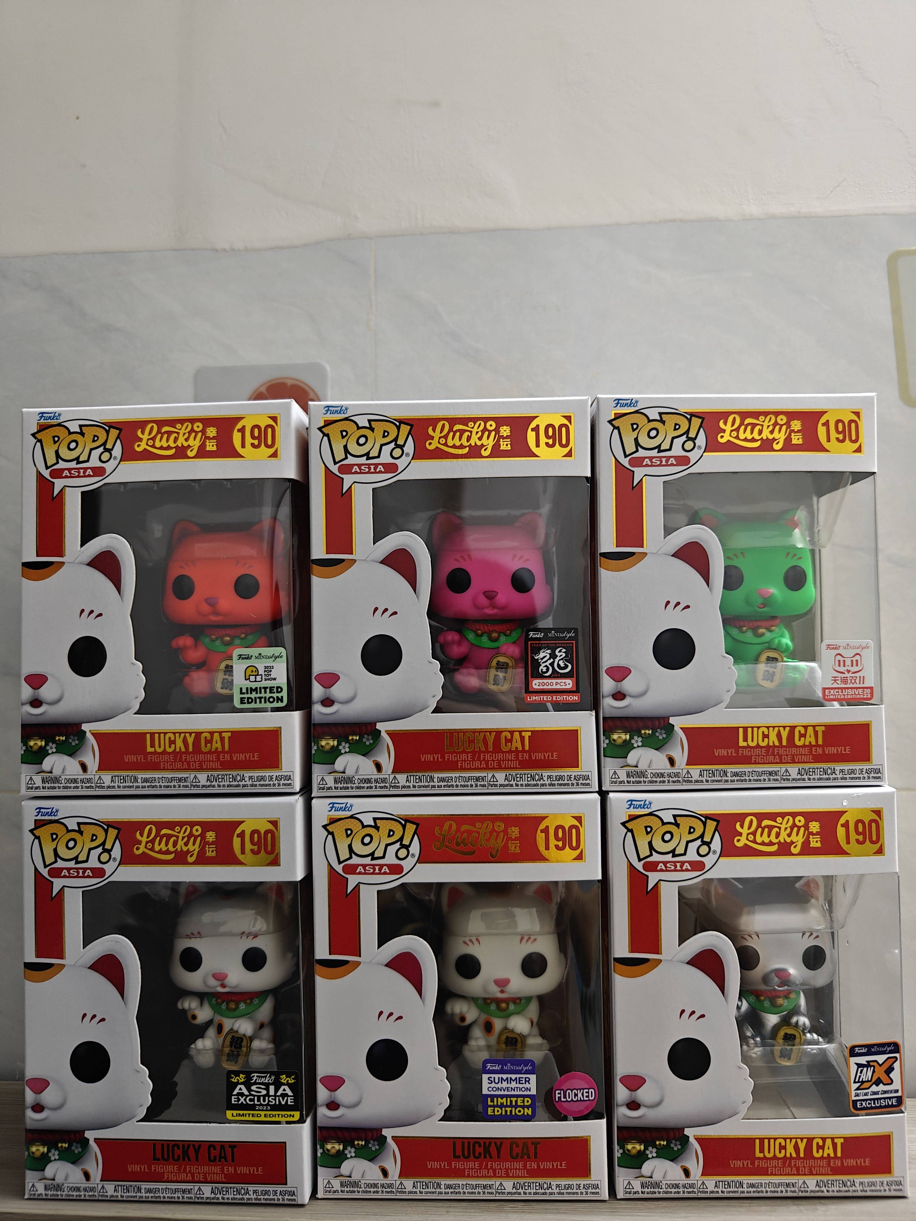 Funko Pop ASIA Lucky Cat Relief Equipment Limited Catal Cat Slayer Jobs Open Festive Gifts