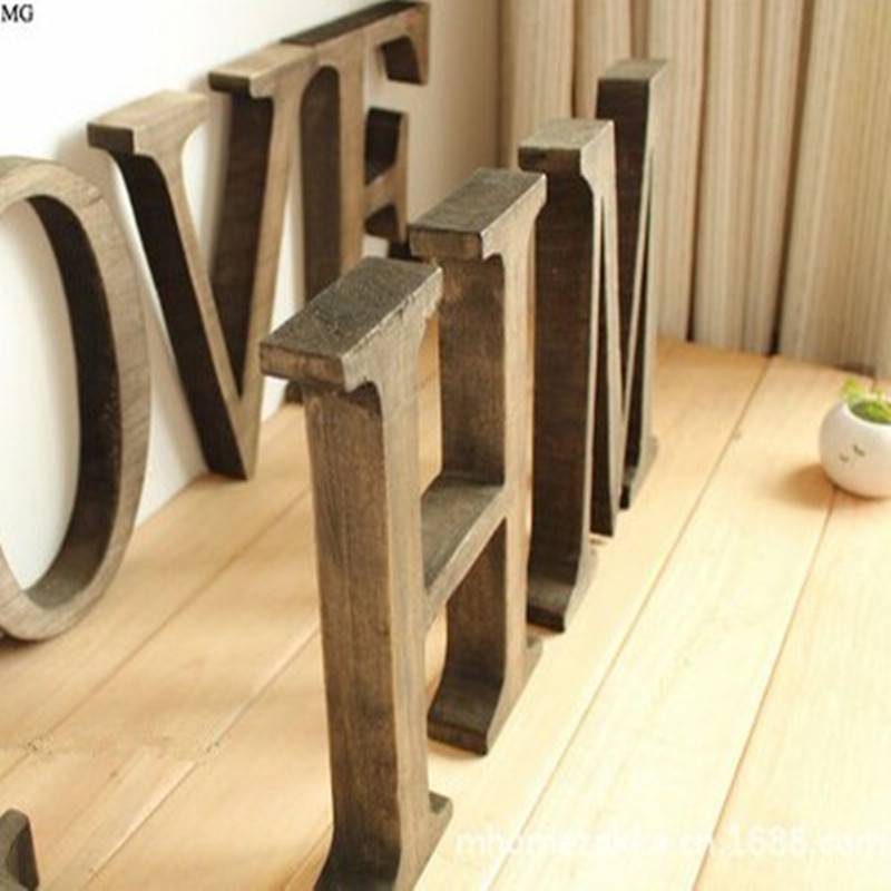 Ten -year old shop nine color ornaments home retro wood creative bar coffee wedding decoration props