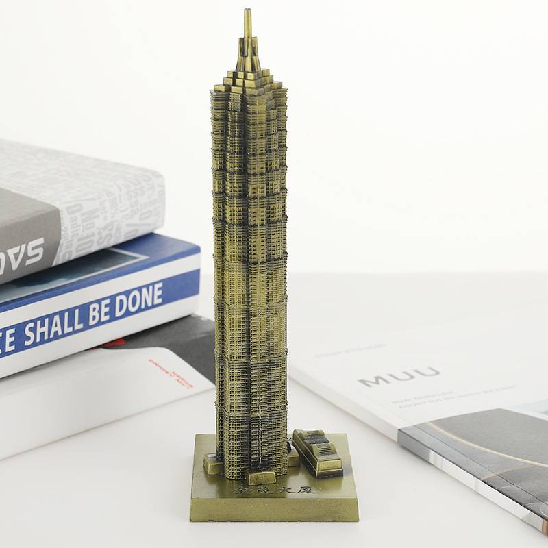New Shanghai Building Model Financial Center Jinmao Building Crafts retro old decoration decoration