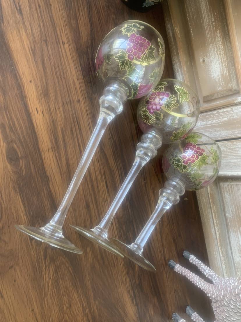 Sample glass hand -painted silk candlestick ornaments