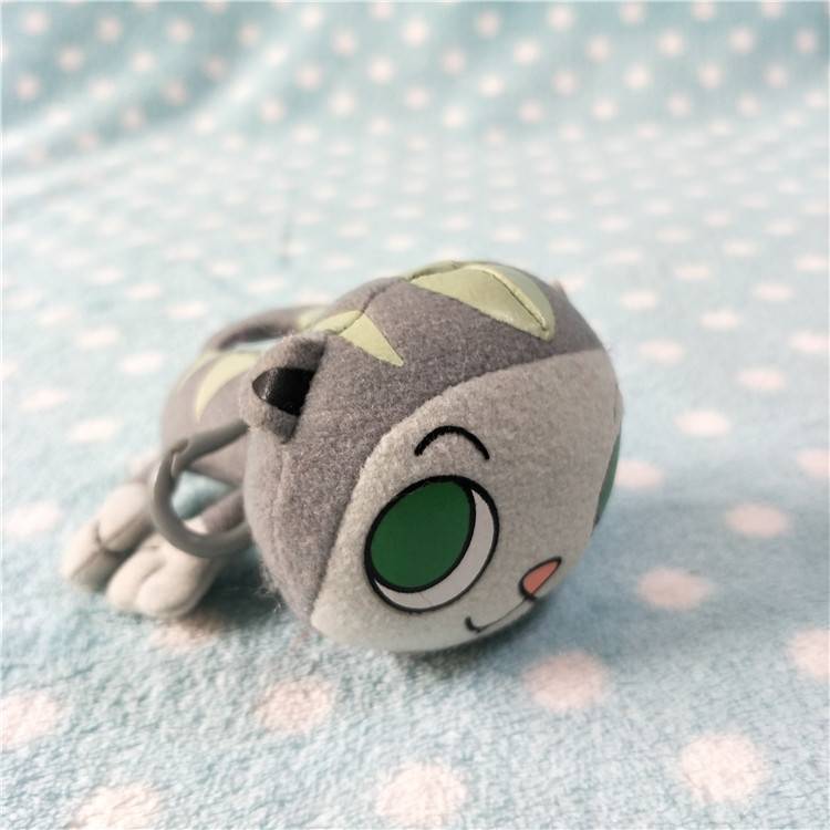 Tail single plush children's festival gift baby products anime/European single gray kitten pendant