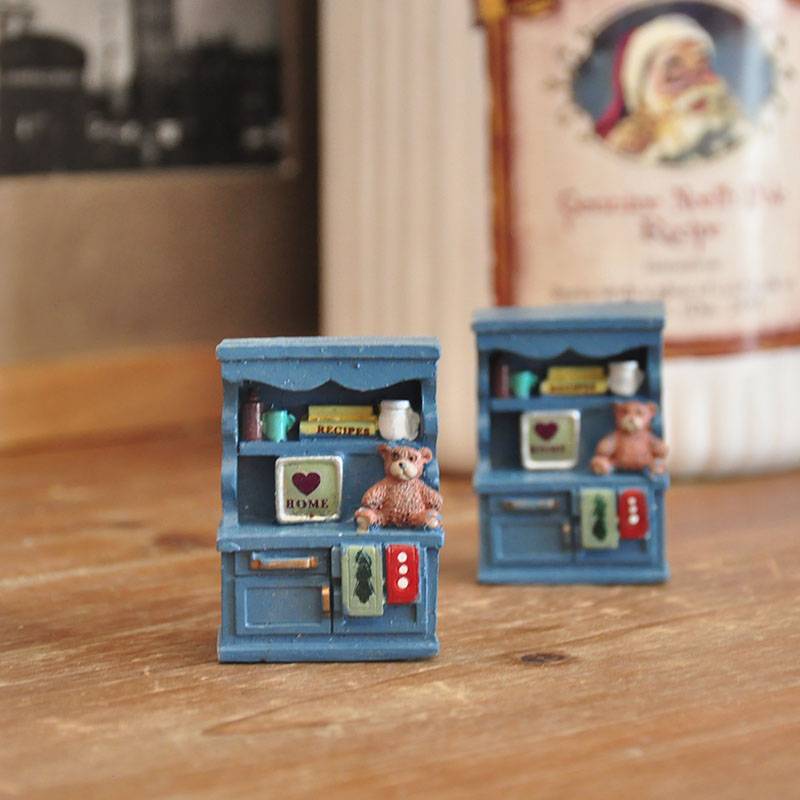 Painted Bear Cabinet Sandup Sand Table Scene decoration