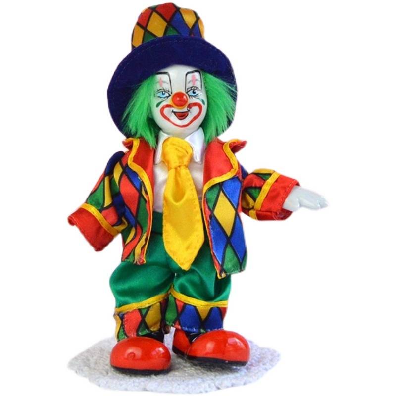 Clown Ceramics Gift Painted Painting Popular Handmade Cartoon