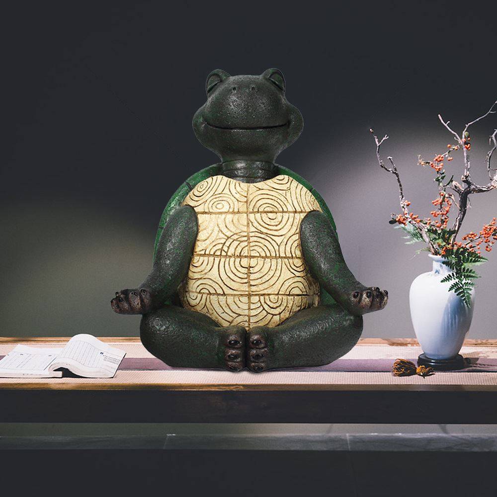 Explosion cute meditation Turtle resin ornaments indoor outdoor decorative animal resin crafts