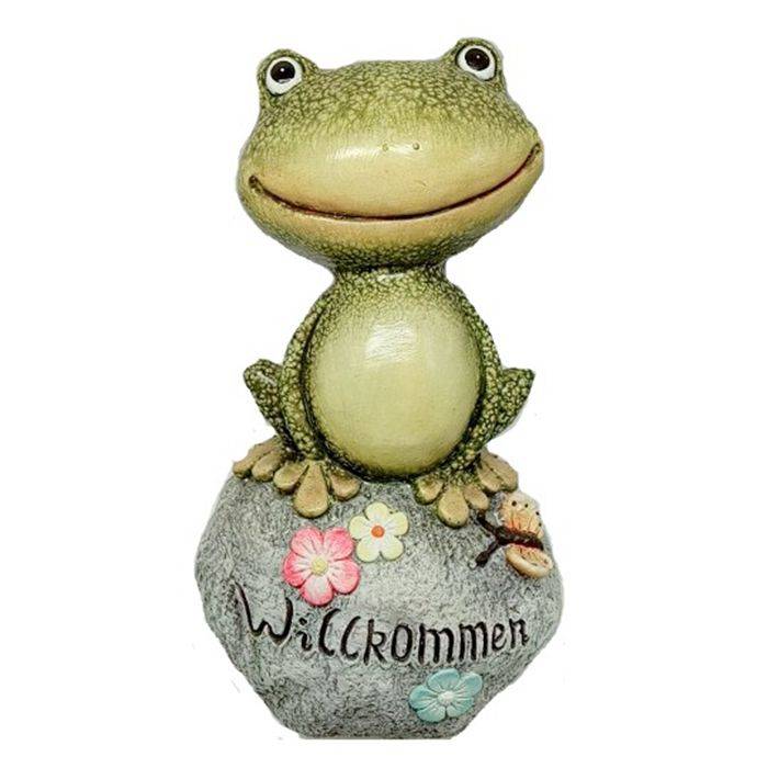 Ceramic frog small decoration Creative living room TV cabinet wine cabinet ceramic American rural frog prince decoration