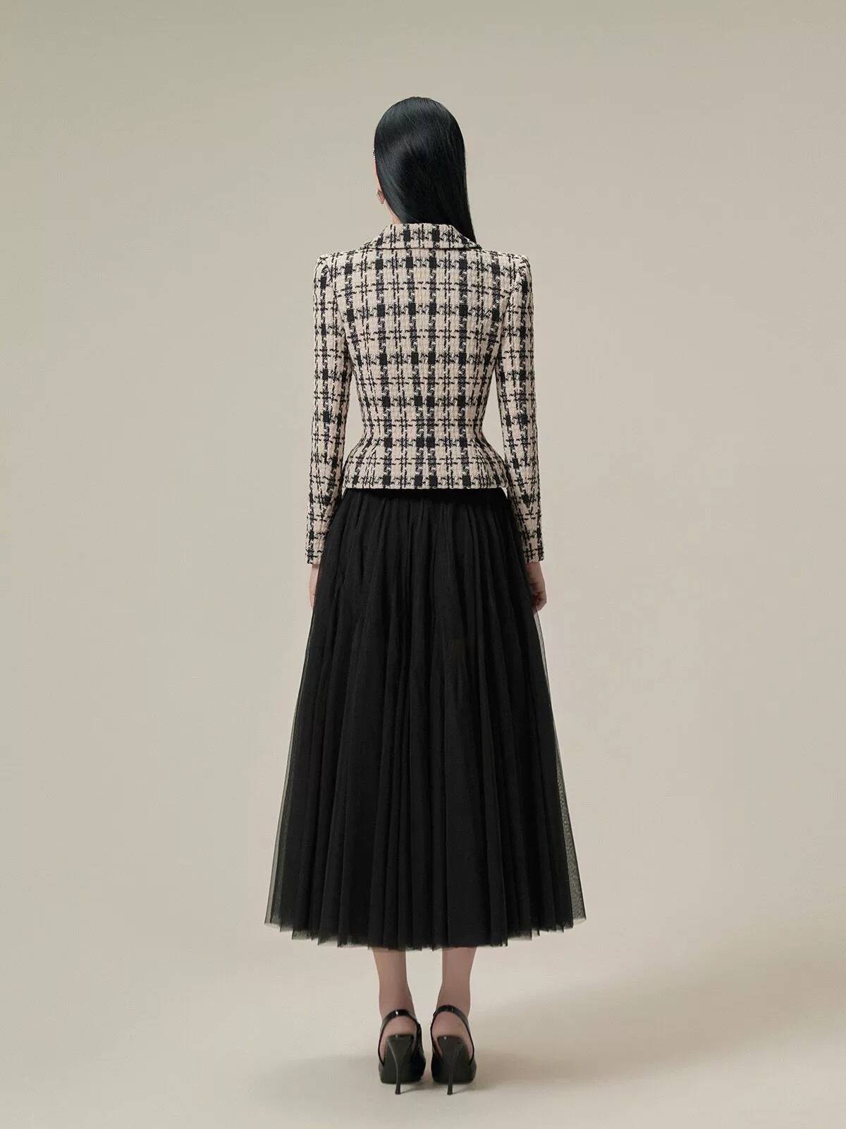 Mao Shi 2023 Thousand Birds Light Cooked Wind two -piece suit
