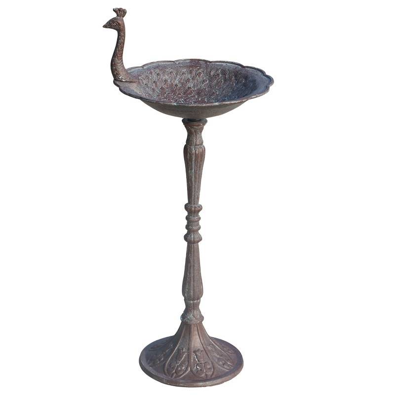 SHANG PIN retro old cast iron flower entrust peacock