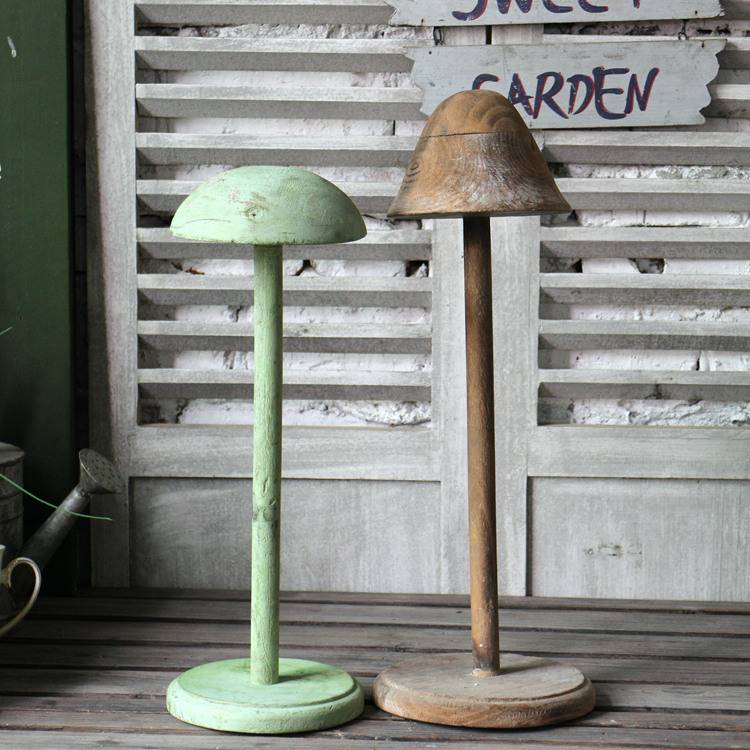 Lonely solid wood retro old mushroom decoration garden decoration home decoration creative decoration Nordic style