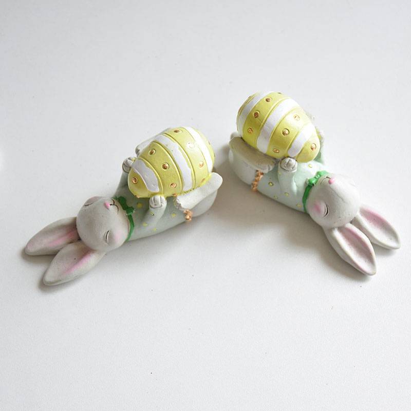Rural pastoral painting fun cute play, little rabbit fun, succulent scene ornament decoration gift