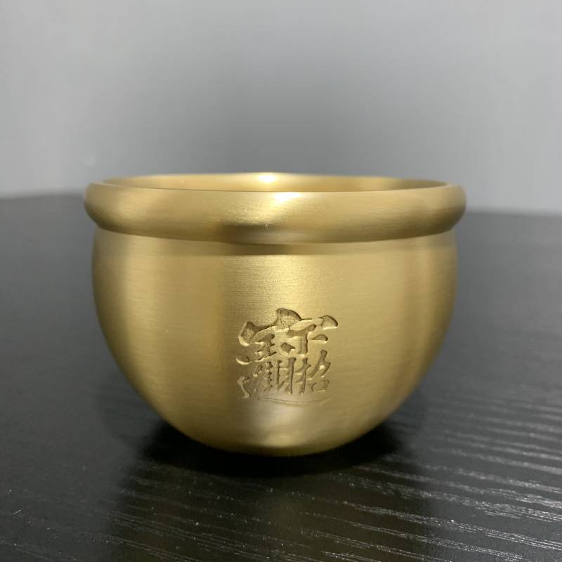 Keep your own goods!Full of weight!Pure copper creation!Fortune Tanking Bowl Treasure Treasure Office Swing Gifts