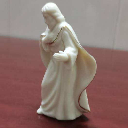 Exporting the original single -tailed ceramic hand -painted painting gold standing the priest full porcelain decoration creative gift crafts