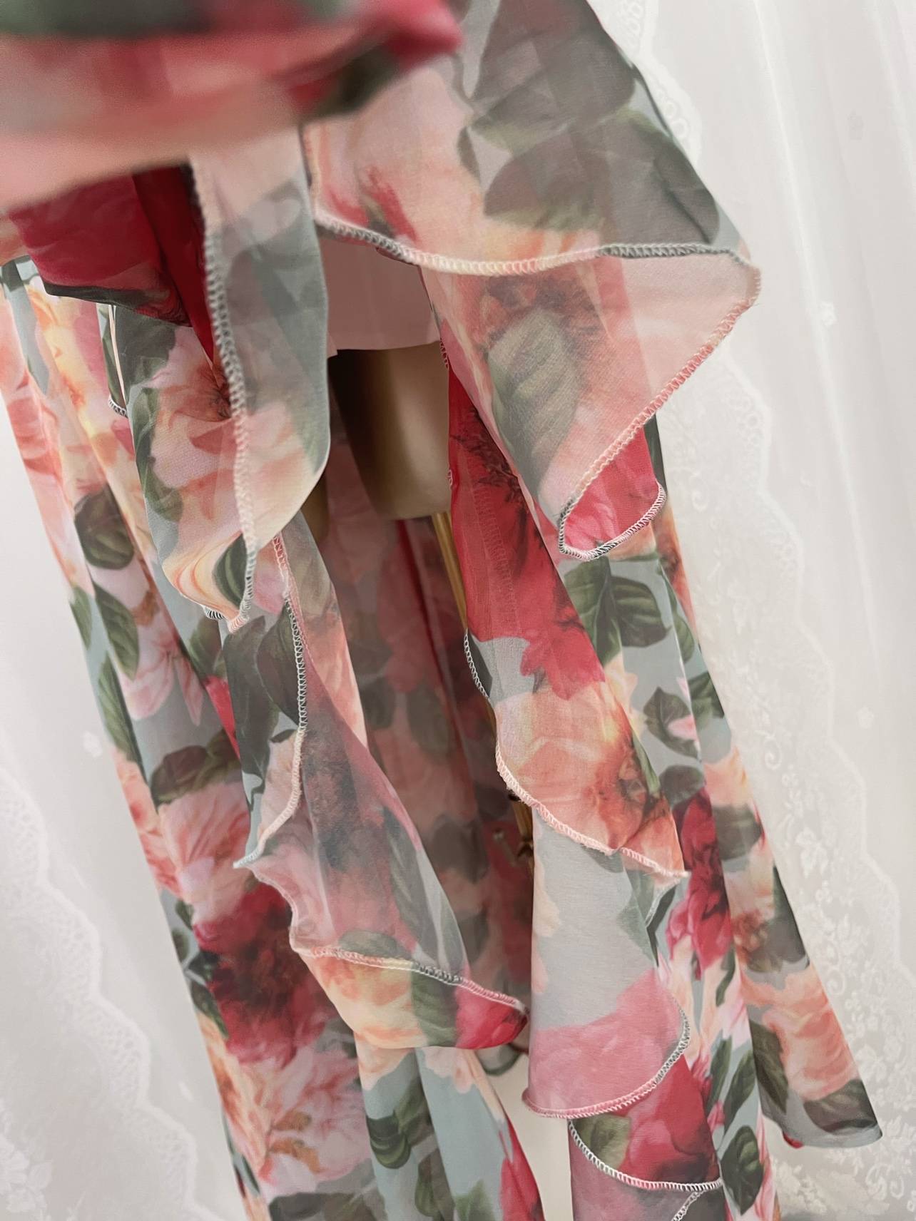 Traveling tea break skirt tie skirt