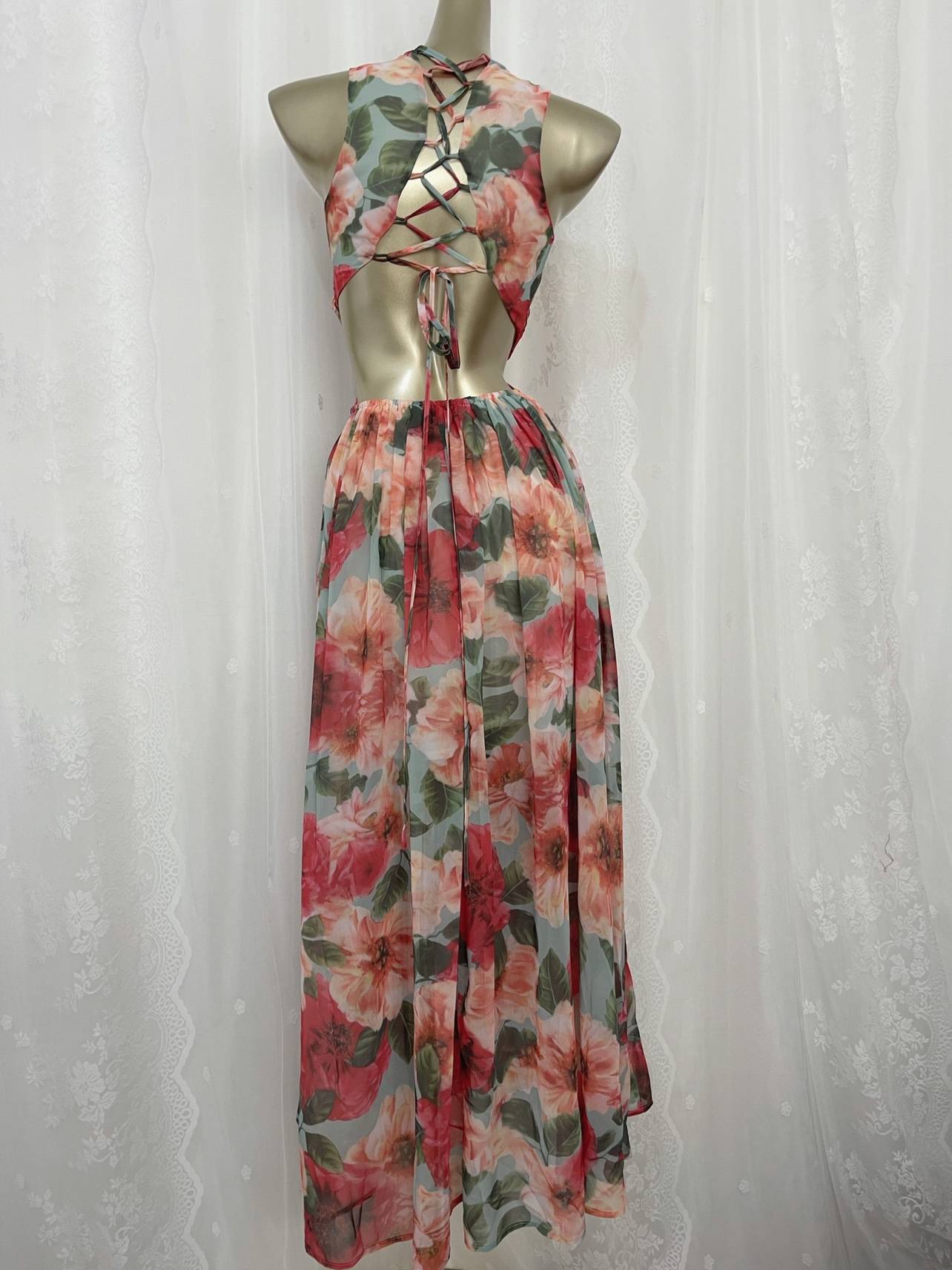 Traveling tea break skirt tie skirt