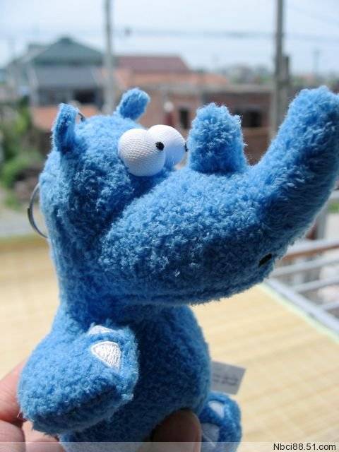Export plush toy original single cute cartoon rhino rhino doll keychain pendant