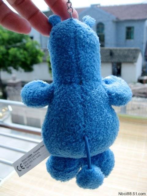 Export plush toy original single cute cartoon rhino rhino doll keychain pendant