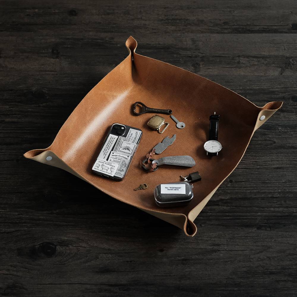 Hender Scheme storage tray Nissan cowhide