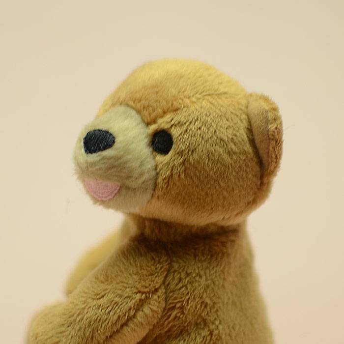 Tail single export foreign plush toy embroidered brown bear pendant doll doll