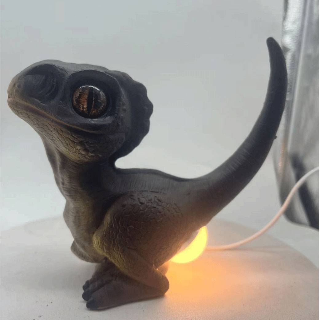 Cross -border new product Jurassic Mother Dinosaur Light Resin Crafts Crafts Light Light Decoration Swing Atmosphere Gift Gift Gifts