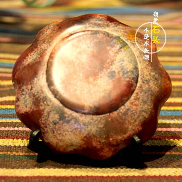 African specialty craftsmanship small plate Kenya soap stone Bogu ancient small decoration decoration pure handmade bowl