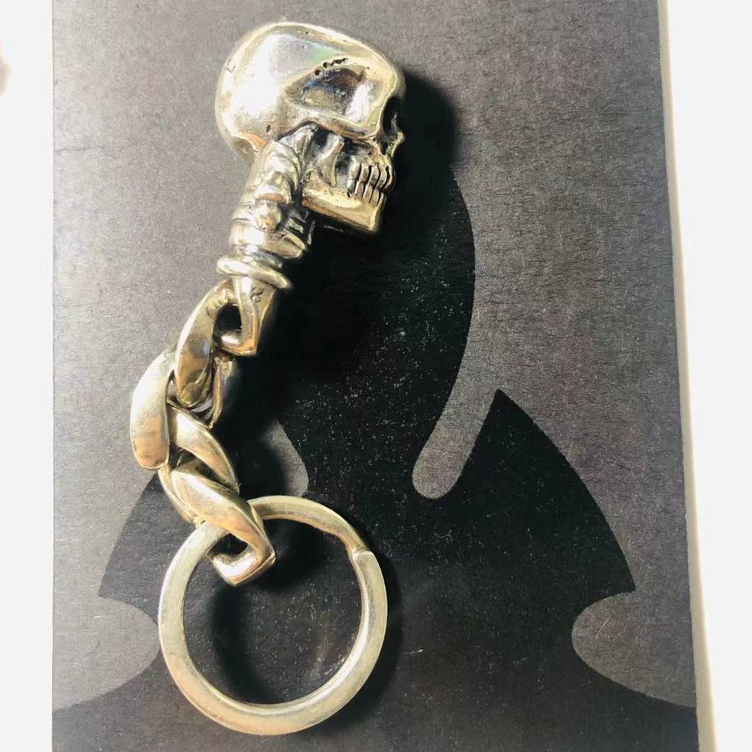 Tide brand keychain 925 silver pure handmade