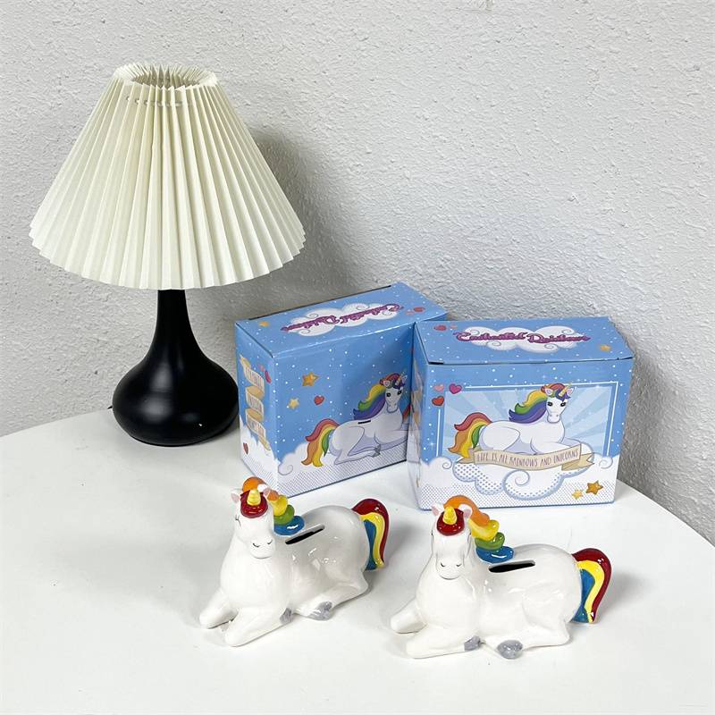 Export list!Ceramic unicorn saving money