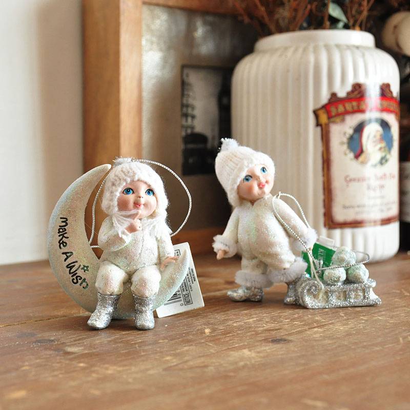 Rural pastoral Christmas little doll fun ornaments