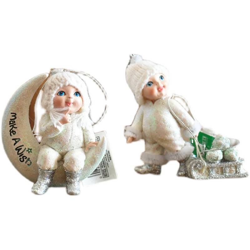 Rural pastoral Christmas little doll fun ornaments