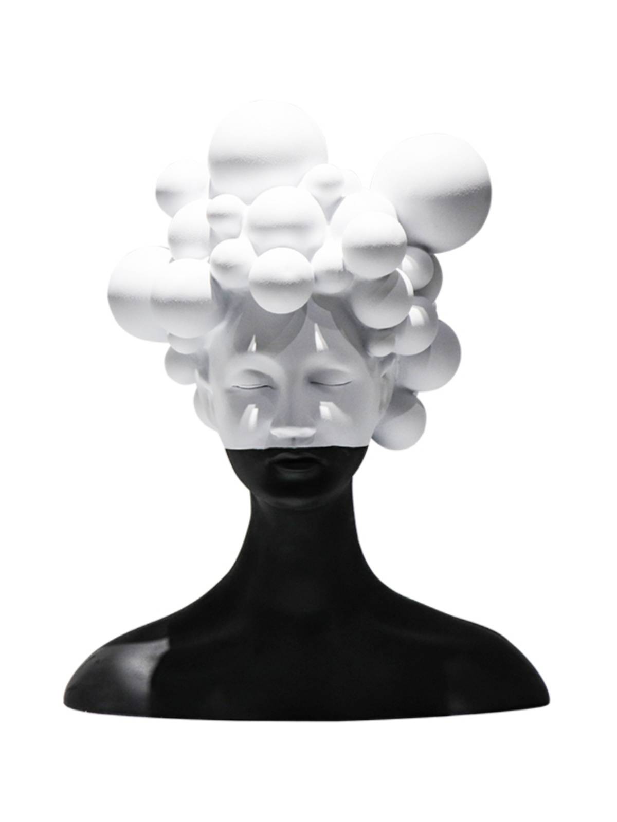 Simple and modern light luxury art mysterious female female sculpture ornaments room room home desktop creative soft decoration