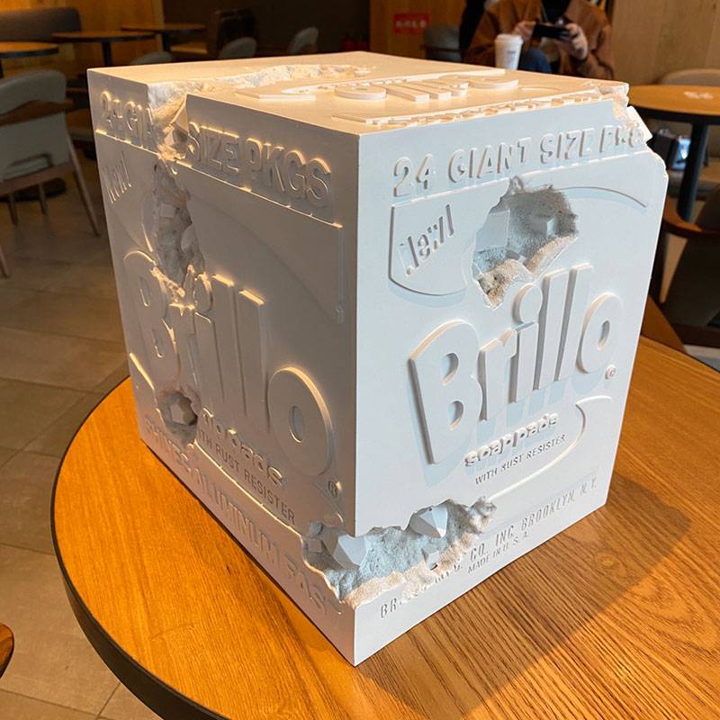 Daniel co -branded sandstone's Broshi box trend home sculpture box art ornament tide products ins