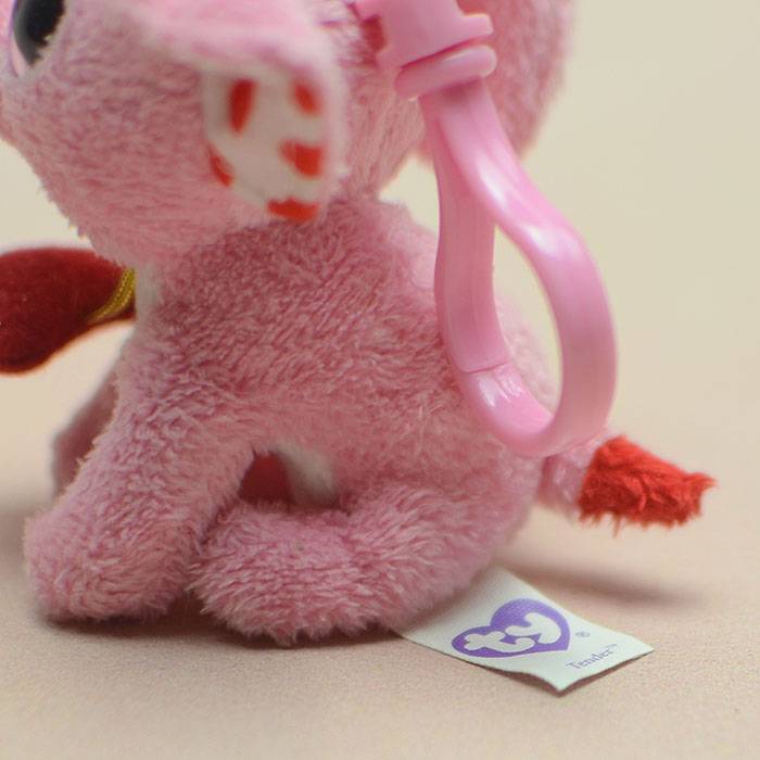 Tail single export foreign plush toy big eyes pink elephant doll pendant pendant keychain