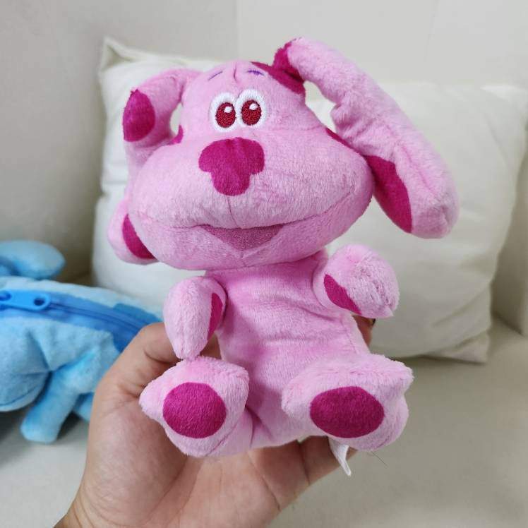 Export Blue'sClueSyou Blue Spot Dog Pink Dog Plush Doll Pendant