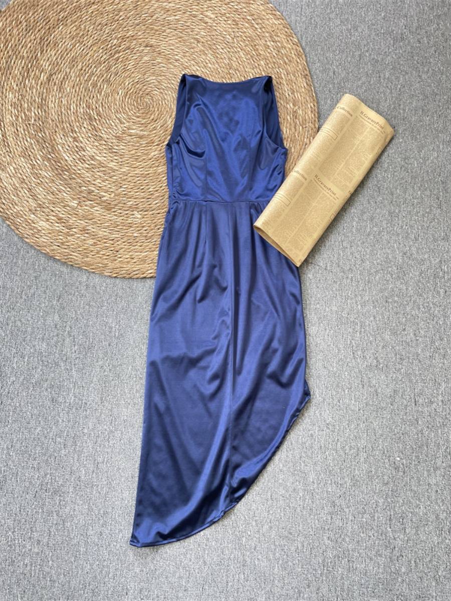 E6 satin fabric ~ Mei Shan Da brand pure Yuan elegant irregular skirt coats and dress women's sinks are super good