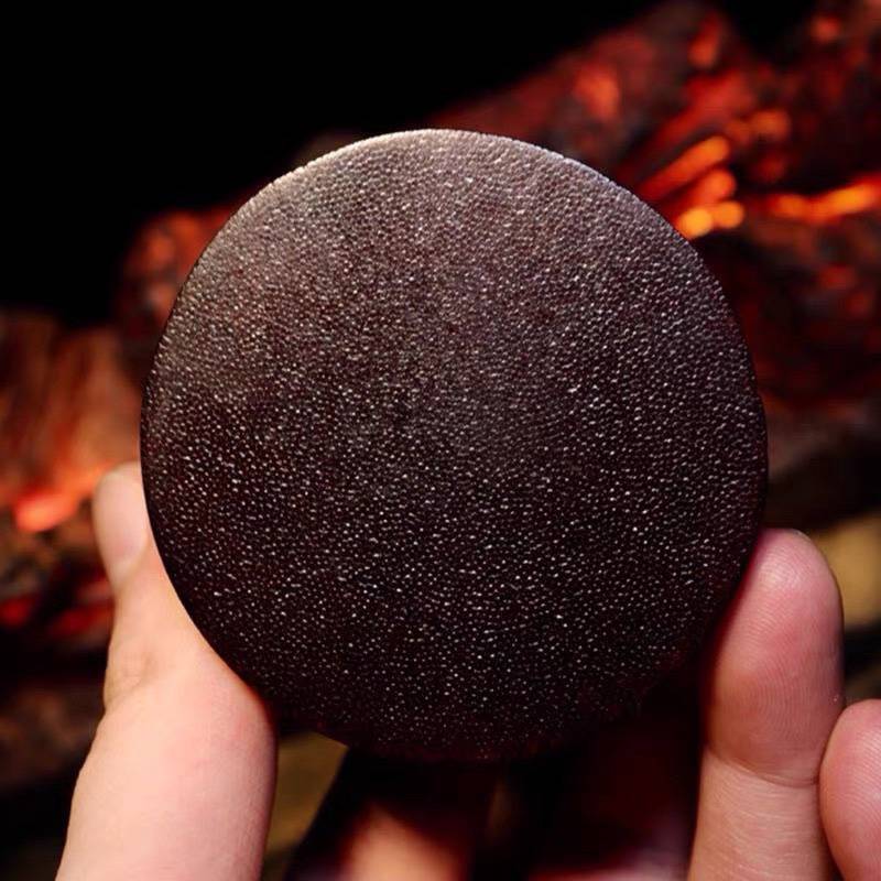 2022 new store decoration home naturally wool rhinocet fish seed pattern natural cattle corner ornament office Wenwan ornaments health handle