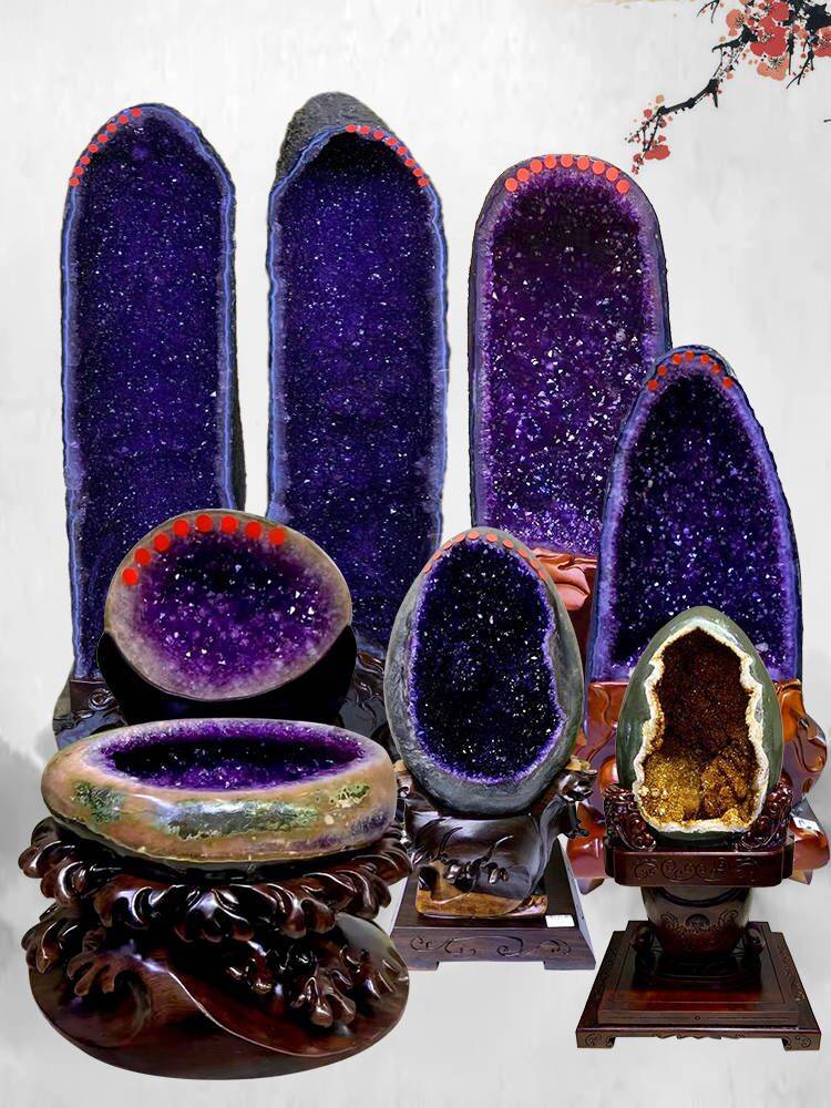 Natural amethyst polypot Penpel Penperture Source one wholesale