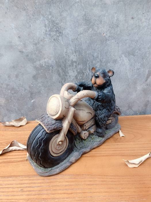 Little Bear Retro Make Old Bar Restaurant Home Decoration