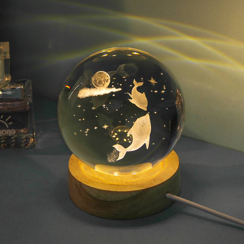 Glowing Crystal Ball Small Desktop Decoration Light Light