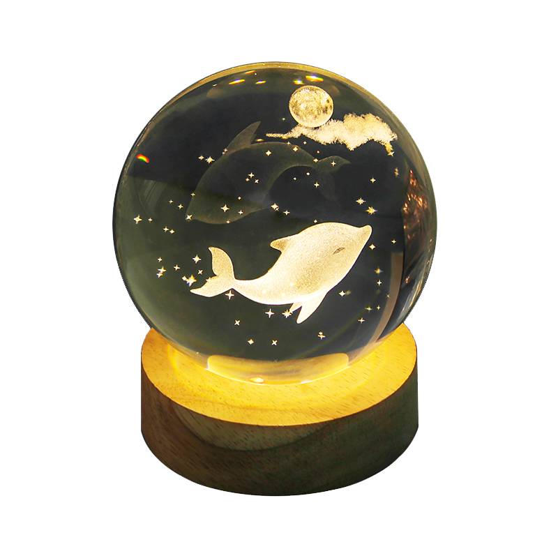 Glowing Crystal Ball Small Desktop Decoration Light Light