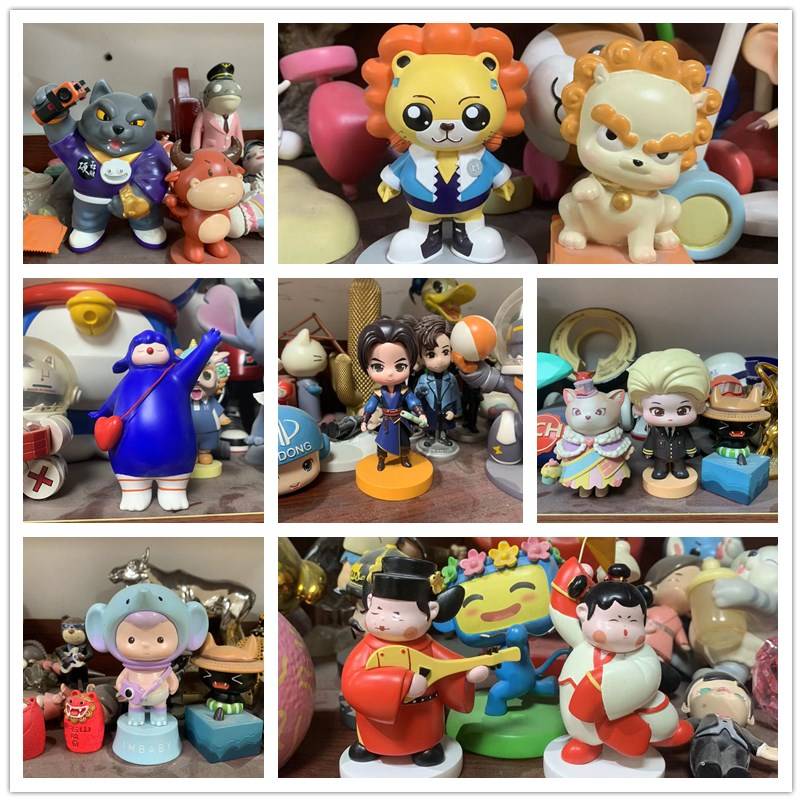PVC resin tide playing blind box hand office custom doll customization