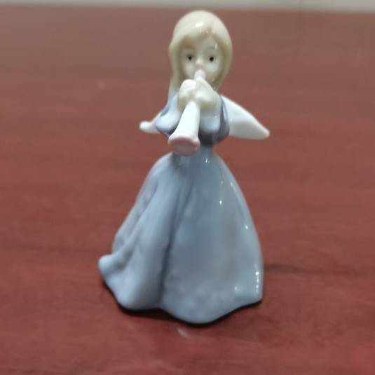Exit original single -end hand -painted ceramic girl angel all -porcelain decoration creative gift crafts
