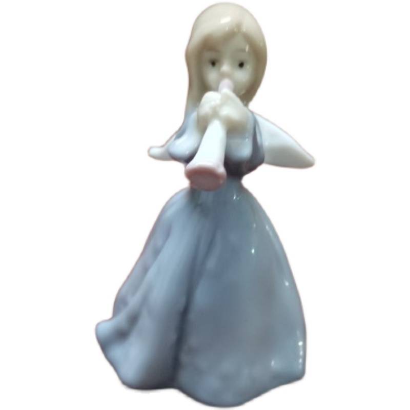 Exit original single -end hand -painted ceramic girl angel all -porcelain decoration creative gift crafts