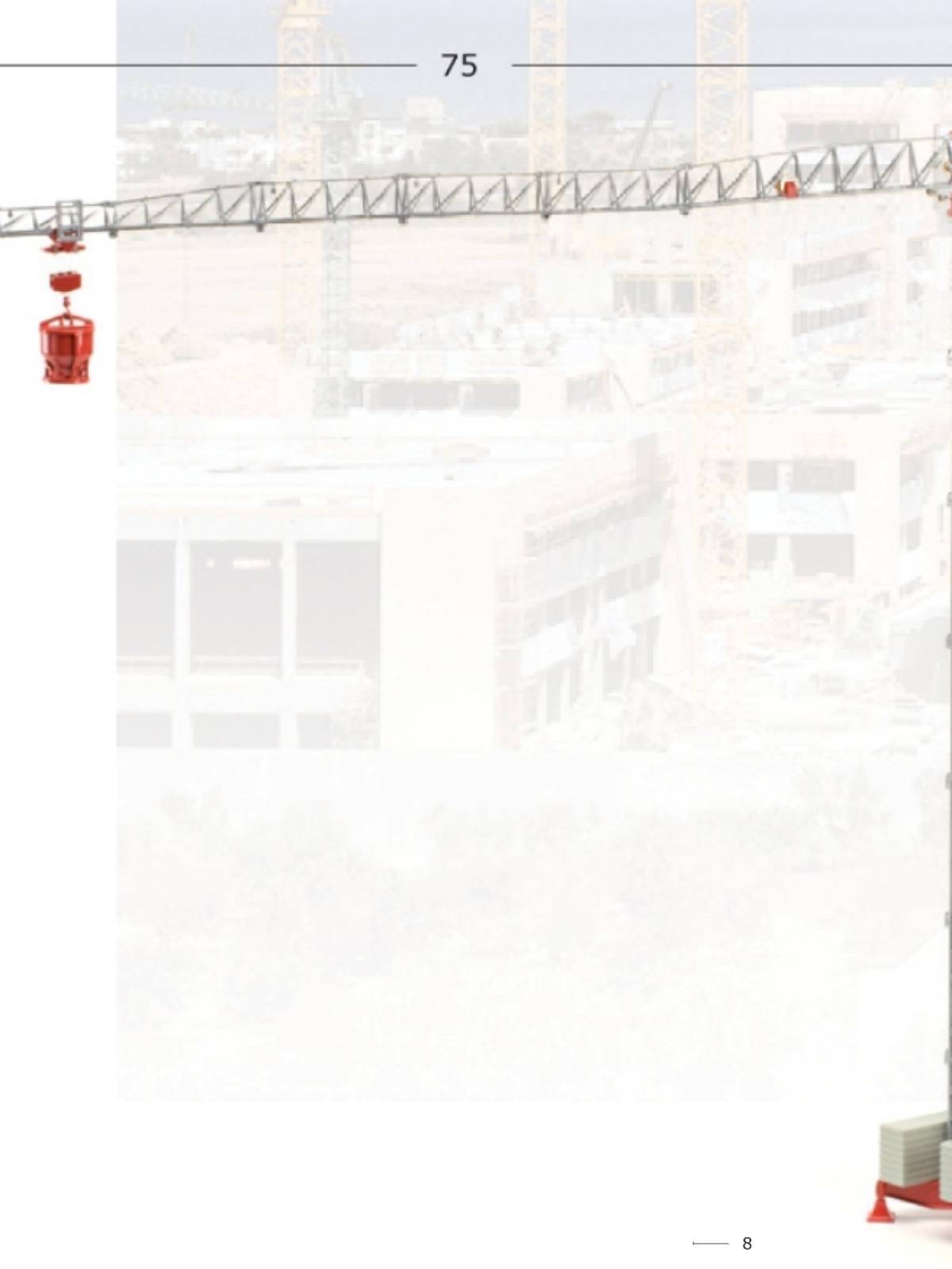 1/87 crane tower crane HO model