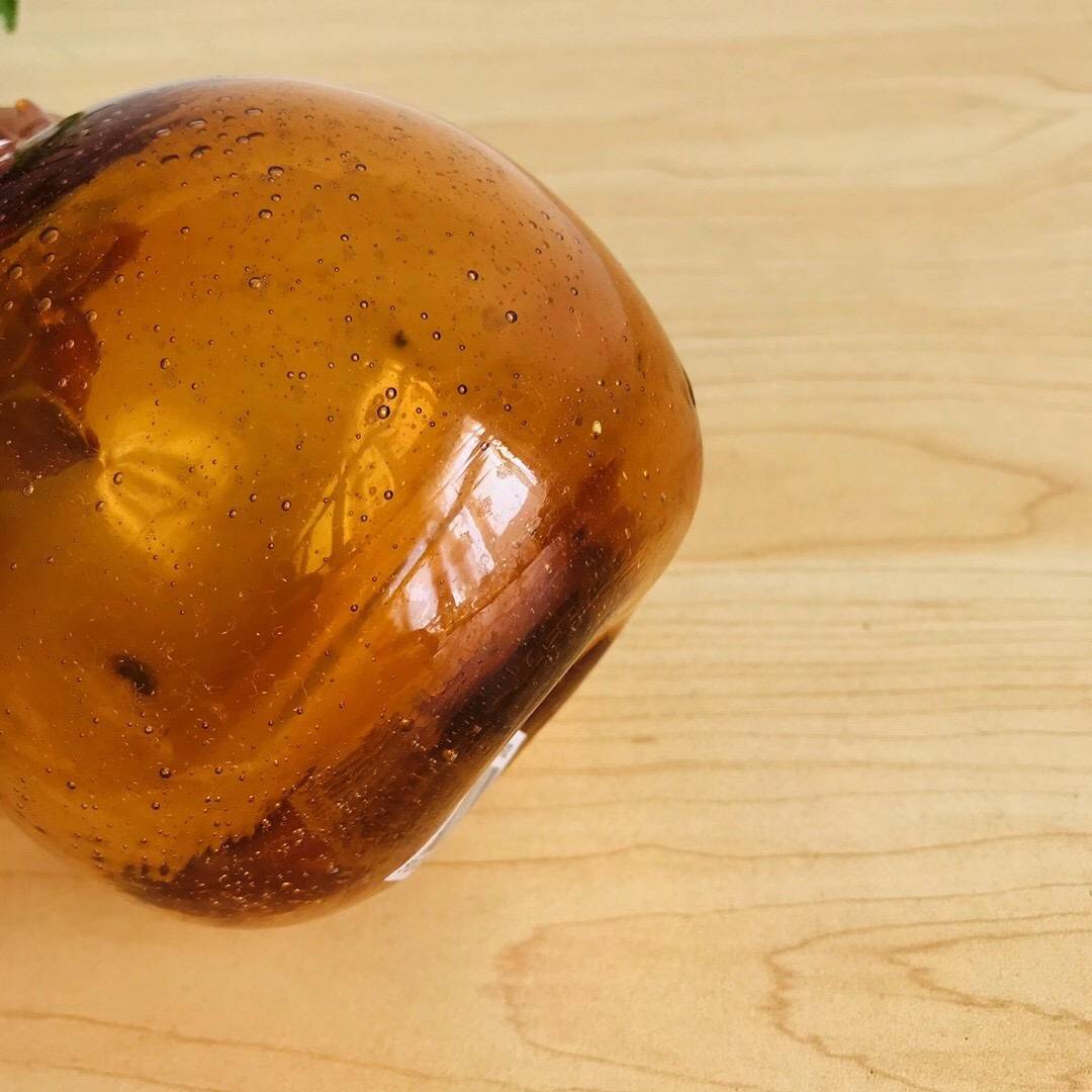 Export color glass pomegranate home decoration decoration