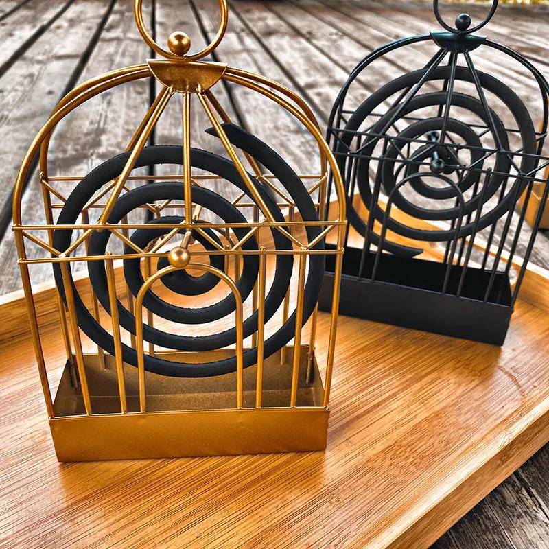 House iron sandalwood cage fashion wind connects gray disk