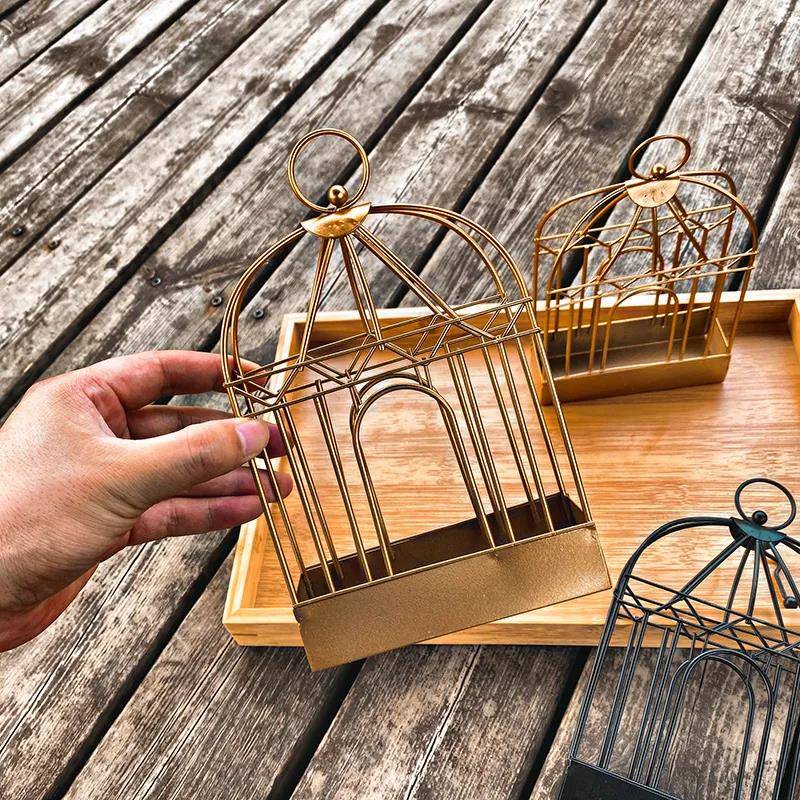 House iron sandalwood cage fashion wind connects gray disk